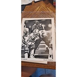 Print Of Tony Casillas Autographed By Randy White #84 & LeeRoy "BigHands" Jordan